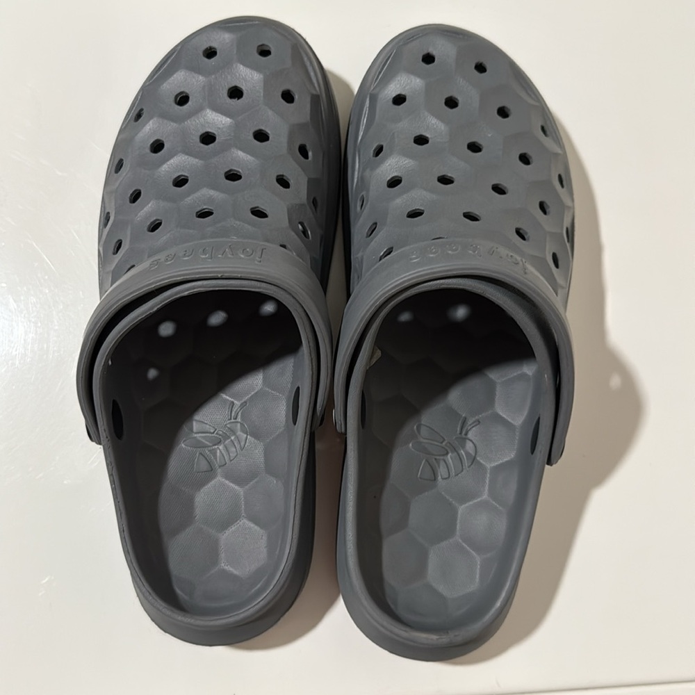 Joybees Varsity Clogs Dark Gray‎ Womens Size 8 - Picture 6 of 7